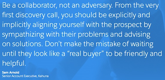 Sales tips from Sam Arnold