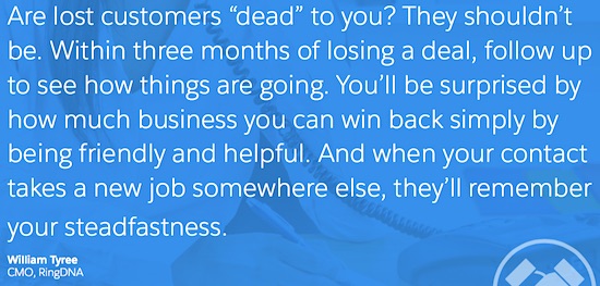 Sales Tips from William Tyree