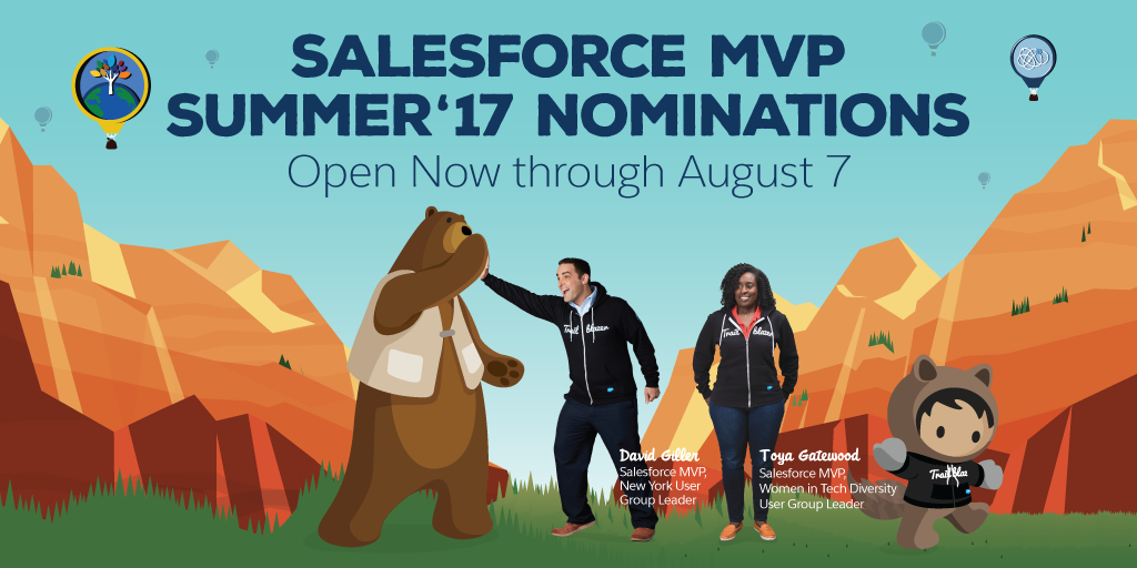 All About the Salesforce MVP Program: Summer '17 Nominations open NOW