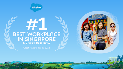 Salesforce Named the #1 Best Place to Work in Singapore