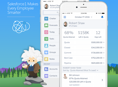 The Salesforce1 Mobile App Brings Real-Time Forecasting to Sales Teams on the Go!