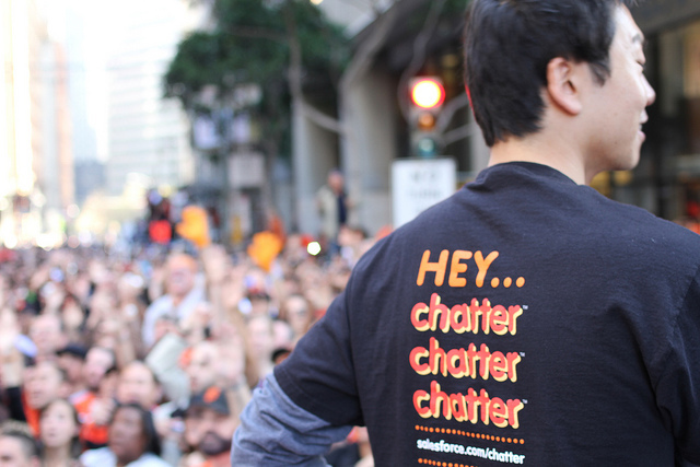 Photo of the Giants parade crowd in San Francisco, CA