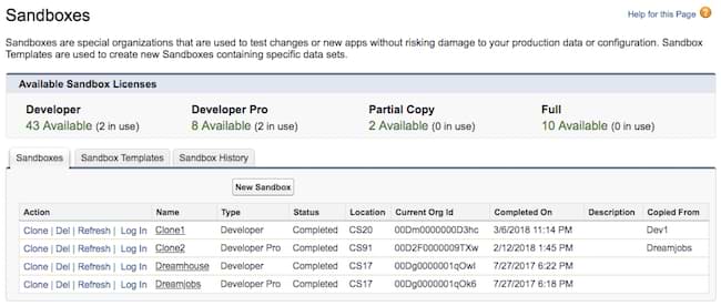 Determine your Sandbox instance