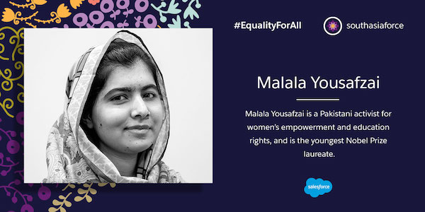 Malala Yousafzai is a Pakistani activist for women's empowerment and education rights, and is the youngest Nobel prize laureate.