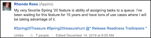 feature appreciation testimonial from Trailblazer Rhonda Ross