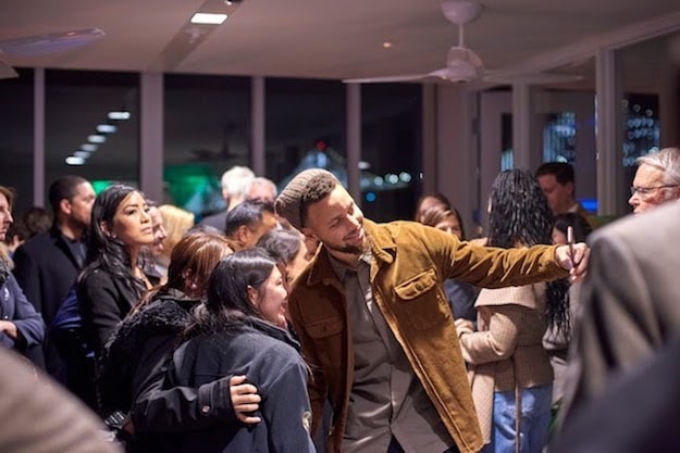 Stephen Curry backstage