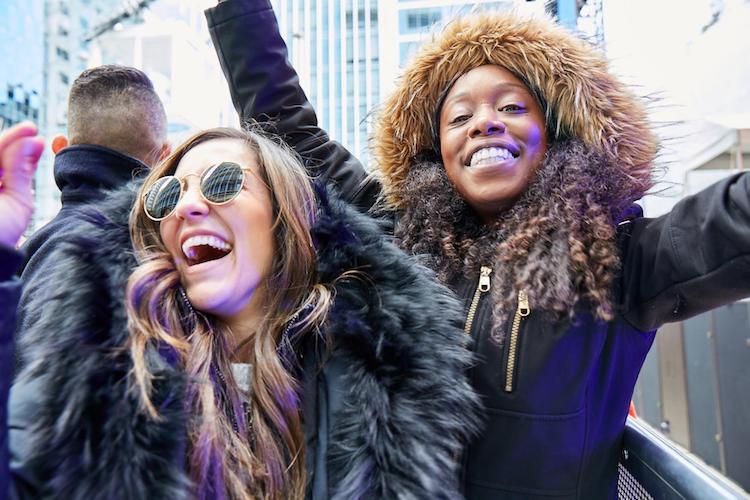Photo of fans celebrating at Salesforce 20th anniversary party