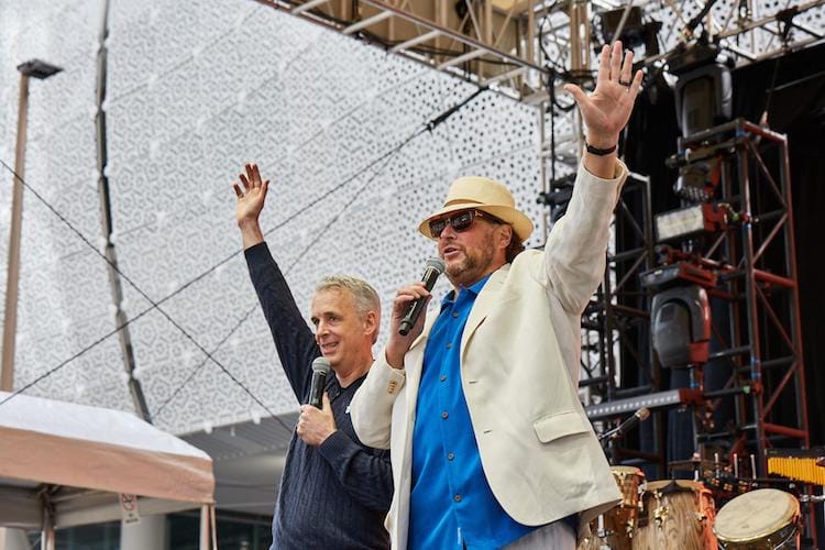 Photo of Salesforce CEO Marc Benioff and Salesforce Co-Founder Parker Harris