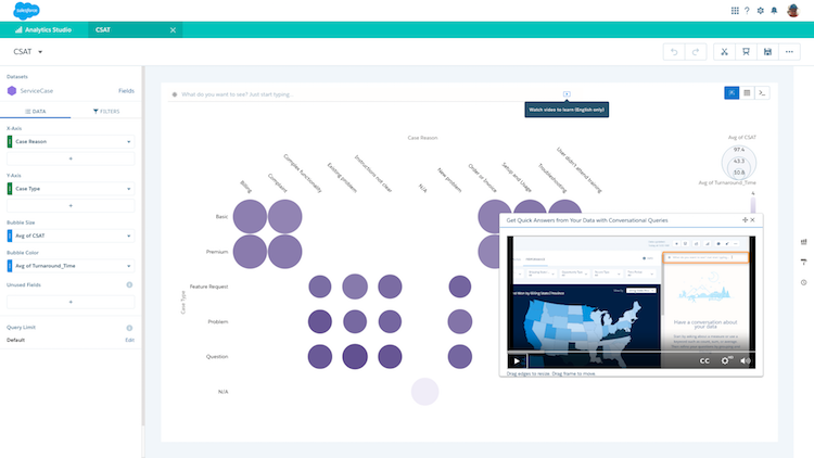 Einstein Analytics in-app video