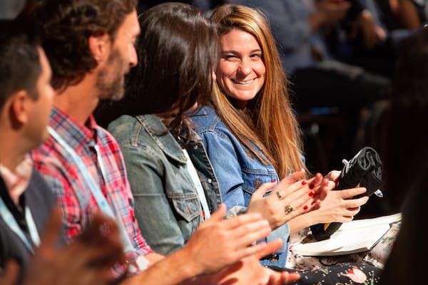 Attendees at the Main Keynote with Bret Taylor.