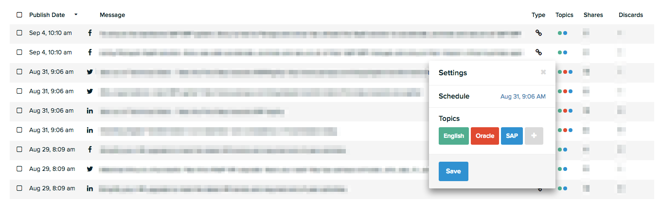 panaya category topics