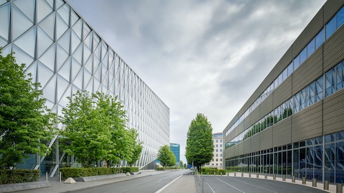 Low-rise buildings in Geneva, Switzerland