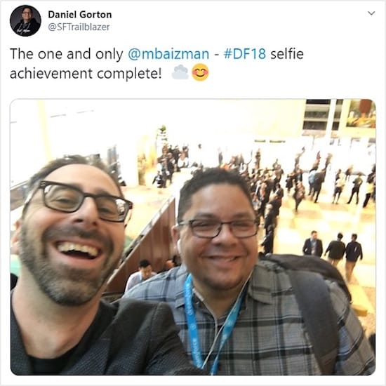 Daniel Gorton and Marc Baizman at Dreamforce '18.