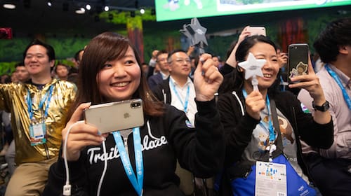 Photo of Trailblazers at a Salesforce event