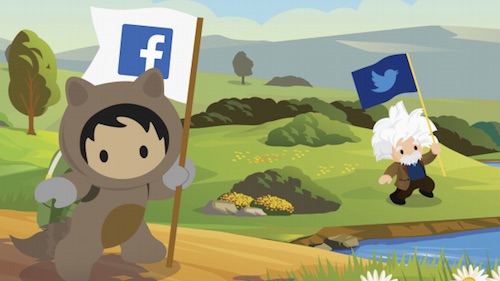 Illustration of Astro and Einstein with social media icons