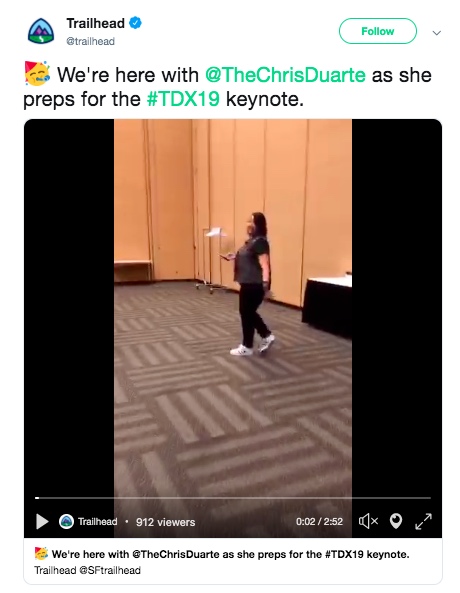 Screenshot of Twitter profile