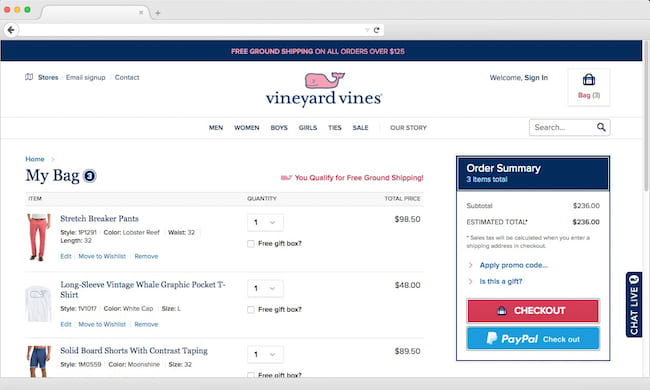 Prioritize checkout button placement