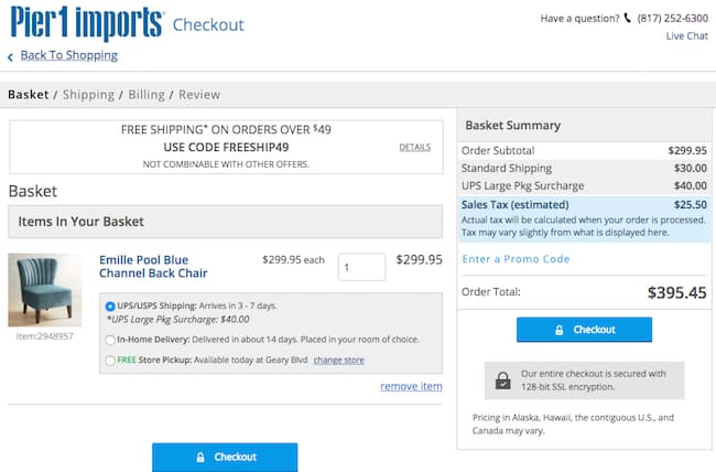 Provide fulfillment options 1