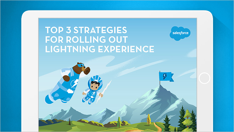 Image that says "Top 3 Strategies for Rolling Out Lightning Experience"