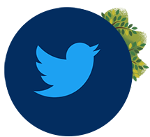 Blue Twitter bird logo