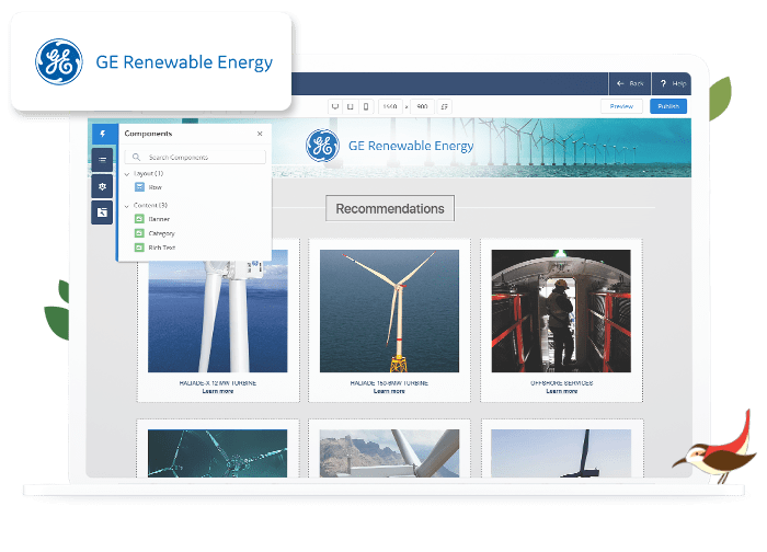 GE Energy website on a computer screen
