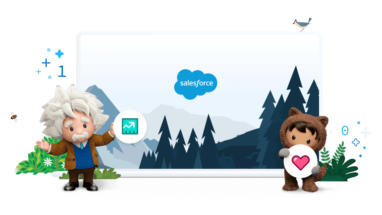 Einstein and Astro showing a screen