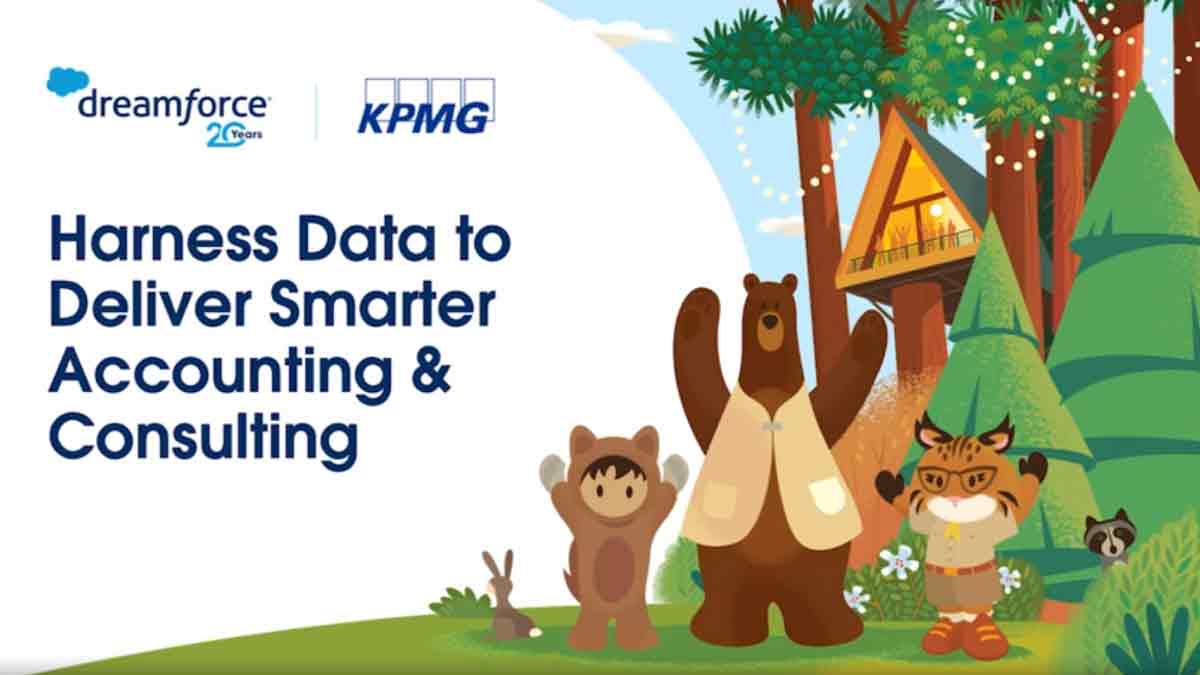Presentation title page, "Harness Data to Deliver Smarter Accounting and Consulting"