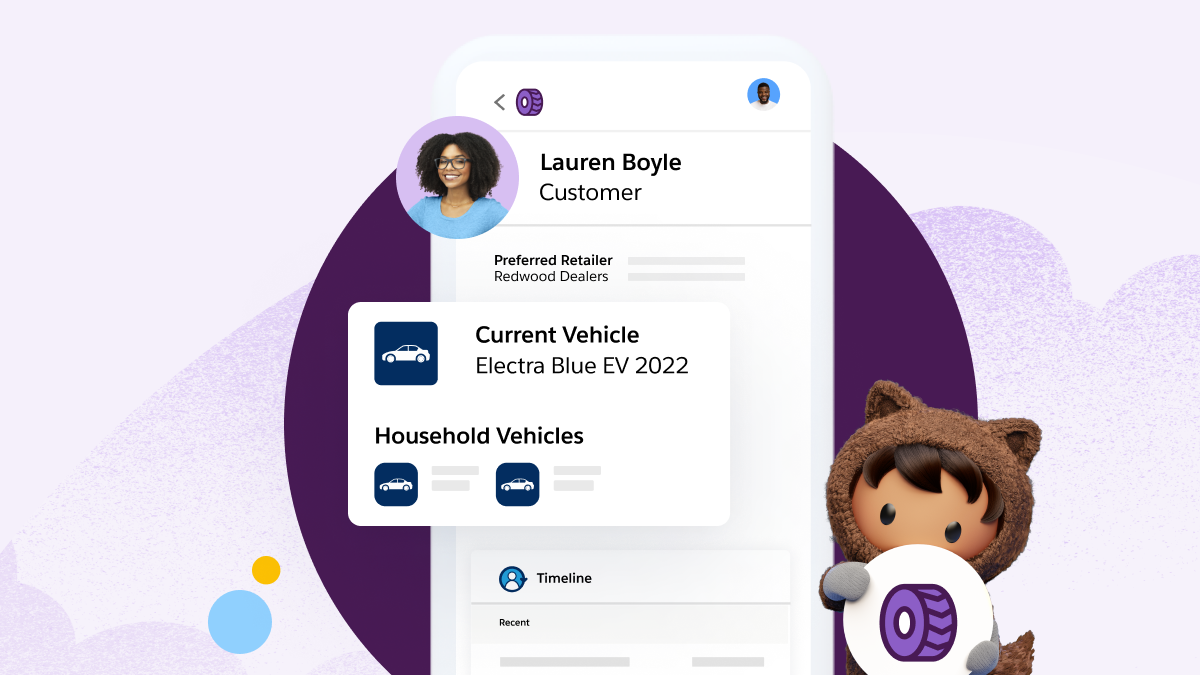 Salesforce dashboard of customer information