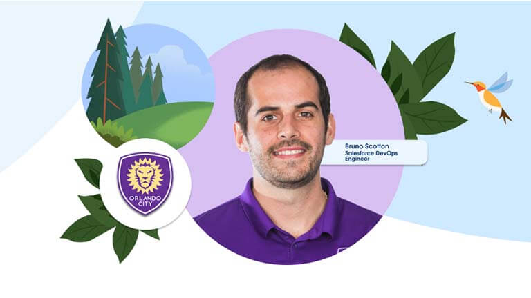 Headshot of Bruno Scotton, Salesforce DevOps Engineer at Orlando City SC
