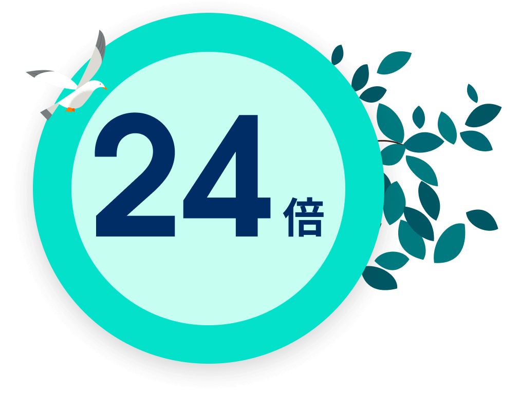 24倍