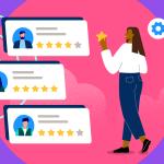 Sales rep doing sales performance management planning handing out stars