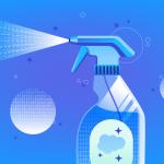 Image shows cleaner spraying data.