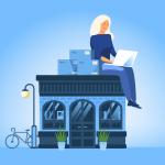 Illustration of a small business owners ideas