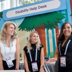 Members of Salesforce's Office of Accessibility working the Dreamforce Disability Help Desk.