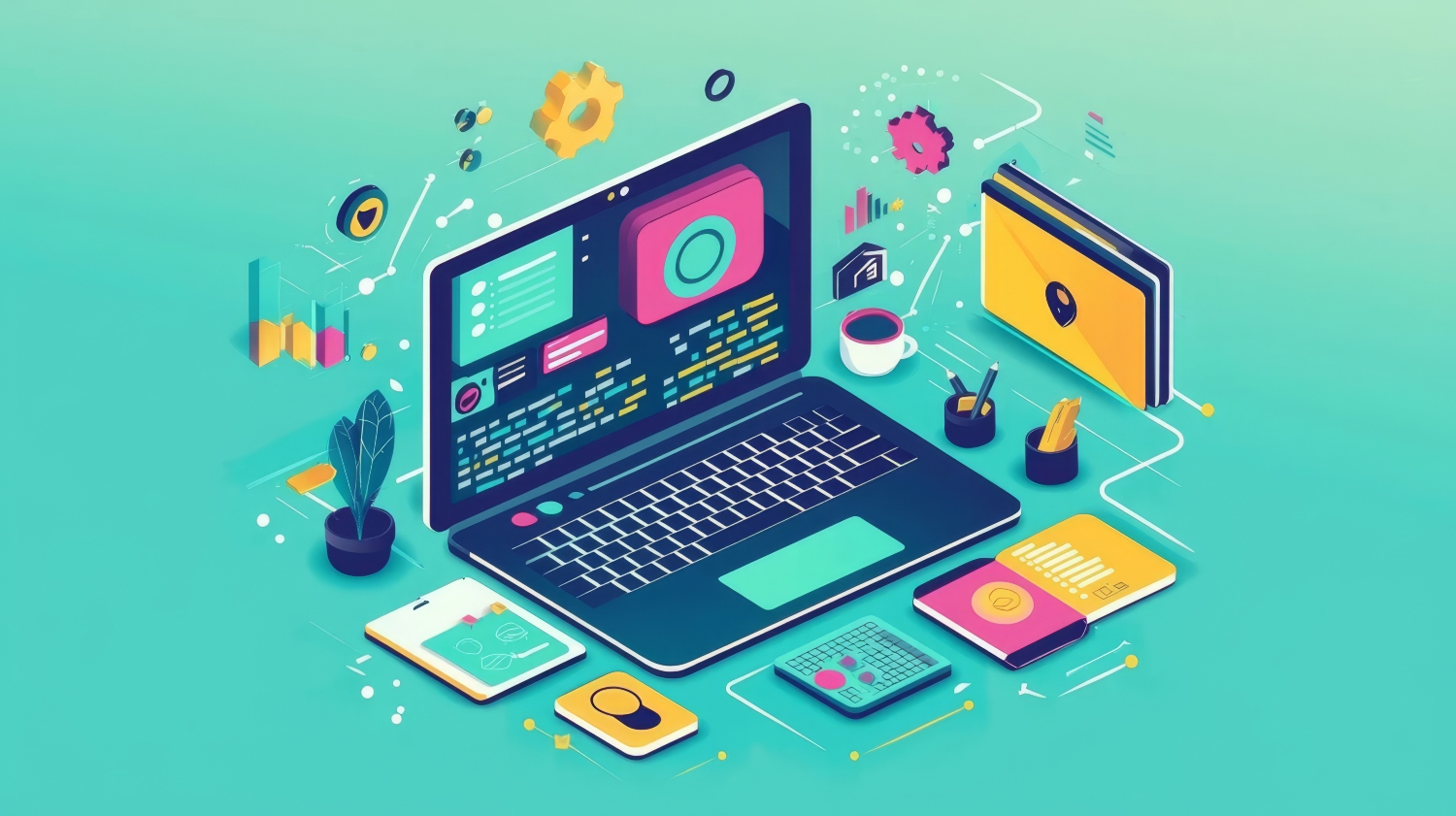 Illustration of freemium, basic and professional plans in icons on a purple background.