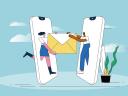 illustration showing email marketing campaigns for small business owners
