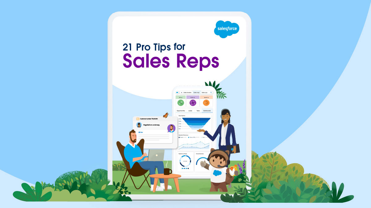 Download the 21 Pro Tips for Sales Reps e-book.