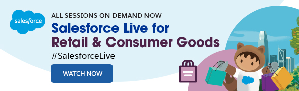 Salesforce Live for Retail & Consumer Goods cta banner