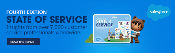 Want to understand what’s going on in the world of customer service? Download the State of Service report now.