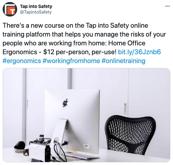 New course on the Tap into Safety online training platform