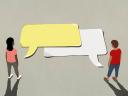 illustration of people talking