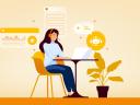Illustration of ai prompts for small business marketing