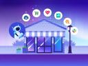 Illustration showcasing Agentforce for small business by Salesforce