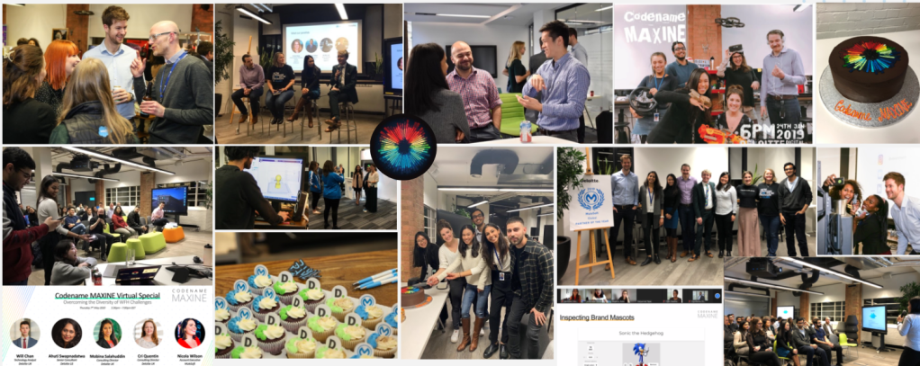 A collage of images from recent Codename Maxine events