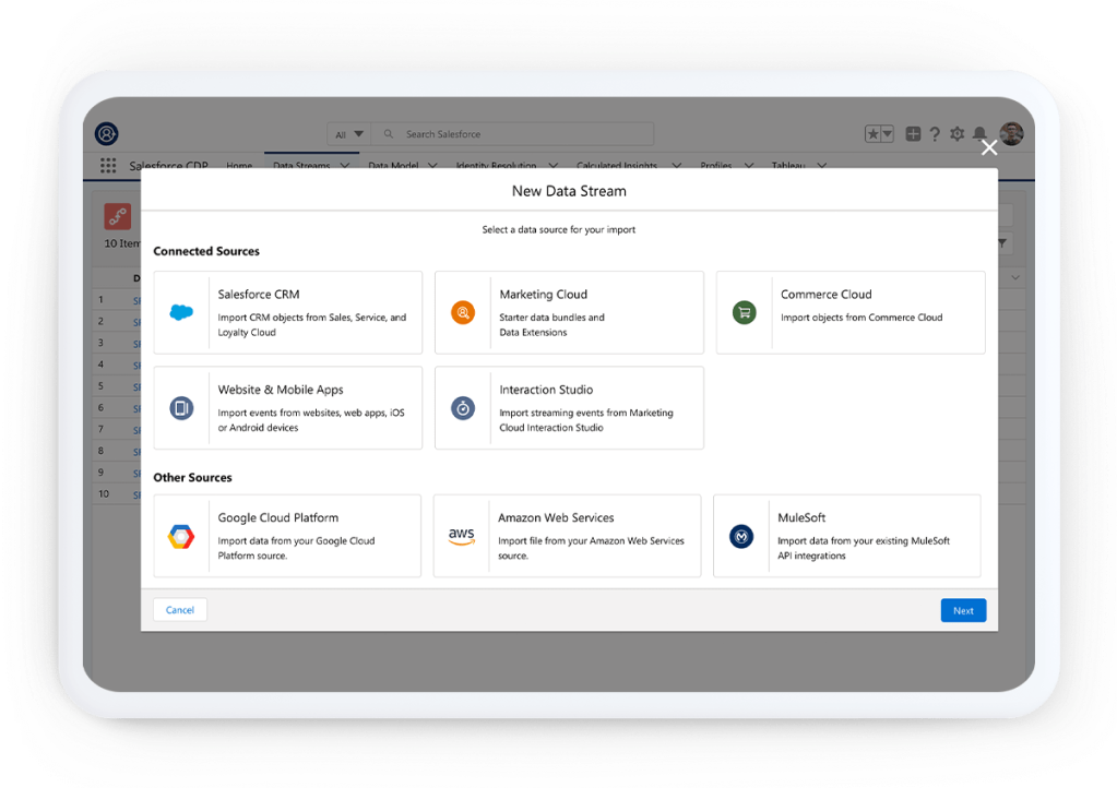 Salesforce CDP lets marketers unify all their customer data for a complete view and deeper understanding of every customer.