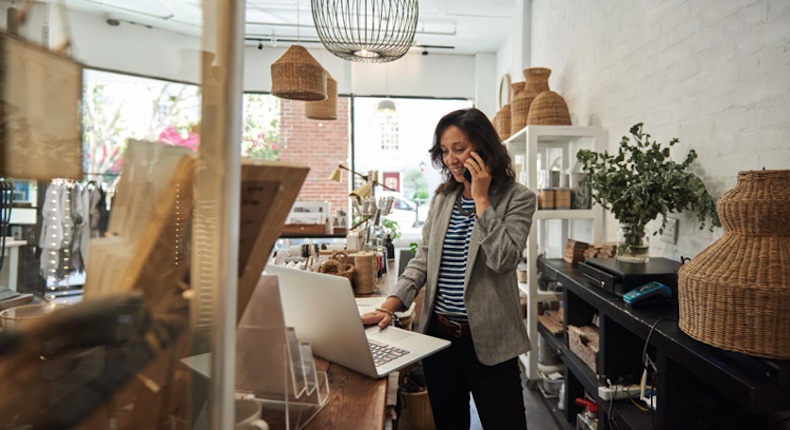 Woman at laptop