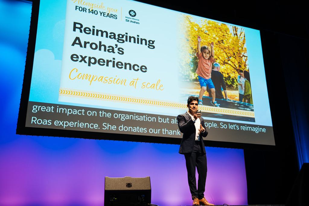 Mo Ravi Hato Hone St John presents at Agentforce Summit Auckland