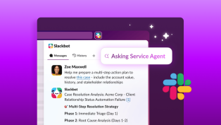 View of Slackbot answering a request in Slack.