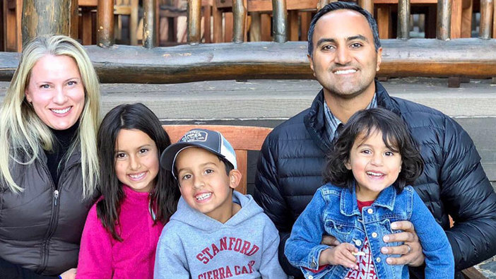 Adnan with his family.
