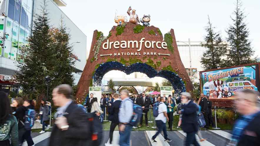 view outside of Dreamforce, Salesforce’s annual event